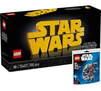 Logo Lego Starwars in pietre Lego con sacchetto di polisacco Millenium Falke (Lego 75407 & 30708) - Novità