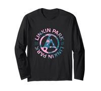 Logo Linkin Park Spill Maglia a Manica, Unisex per Adulti, Nero, S