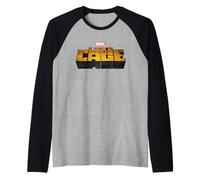 Logo Marvel Luke Cage Series Maglia con Maniche Raglan