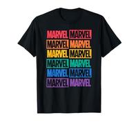 Logo Marvel Print Pride Maglietta