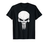 Logo Marvel The Punisher Classic Skull White Maglietta