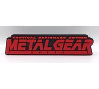 Logo Metal Gear Solid 24 CM Videogames Deco Playstation PS1 PS2 Loghi 3D Print