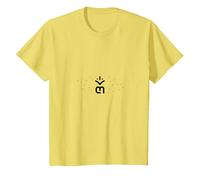 Logo Minimalista con Corona M per Un Marchio Elegante Maglietta, Bambini, Limone, 6 Anni