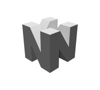 Logo N Nintendo 64 Decorazione Stampata 3D Display Gaming Collezionabile