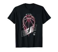 Logo NBA Miami Heat Lightning Bolt Basketball Maglietta