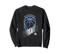 Logo NBA Minnesota Timberwolves Lightning Bolt Basketball Felpa