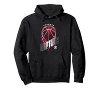 Logo NBA Toronto Raptors Lightning Bolt Basketball Felpa con Cappuccio