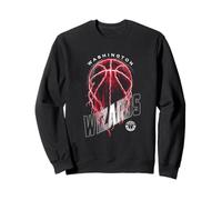 Logo NBA Washington Wizards Lightning Bolt Basketball Felpa