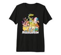 Logo Nickelodeon con Tutti i Personaggi Maglietta Premium