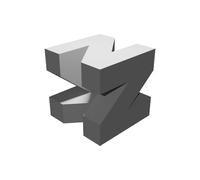 Logo Nintendo 64 Decorazione Stampato 3D N64 Cubo Display 50mm Collezione