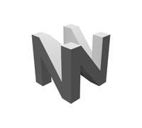 Logo Nintendo 64 Insegna Decorativa Parete Display Stampato 3D N64 Retro