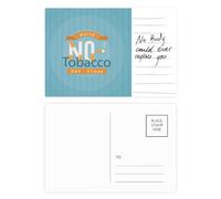 Logo No Tobacco Day Art Deco Fashion Cartolina Cartolina Persona Importante Anniversario