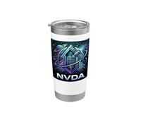 Logo NVDA Headed For Space Bicchiere termico in acciaio inox doppia parete