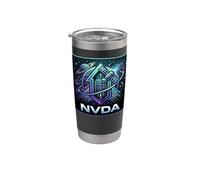 Logo NVDA Headed For Space Bicchiere termico in acciaio inox doppia parete