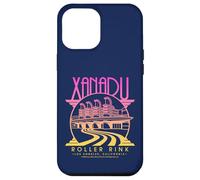 Logo Olivia Newton-John Xanadu Roller Rink rosa giallo sfumato Custodia per iPhone 12 Pro Max