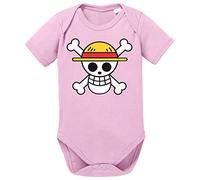 Logo One Baby Straw Hat Proverbi Piece Romper Body in Cotone Biologico per Ragazzi e Ragazze 0-12, Größe2:56/0-2 Mesi, Baby:Rosa