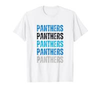 Logo Panthers Lover Nero Blu Maglietta