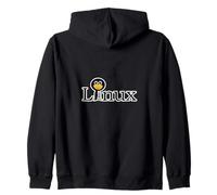 Logo Penguin Linux - G el Sistema operativo Open Source Felpa con Cappuccio