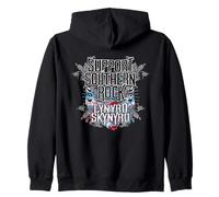 Logo per Band Vintage degli Anni '70 dei Lynyrd Skynyrd Southern Rock Felpa con Cappuccio