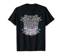 Logo per Band Vintage degli Anni '70 dei Lynyrd Skynyrd Southern Rock Maglietta