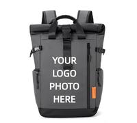 Logo Personalizzato Zaino Impermeabile per Computer Borsa Da Viaggio Di Grande Capacità Personalità Personalizzazione Zaino Scuola Fai Da Te Foto Color2,50 * 28 * 15cm