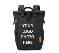 Logo Personalizzato Zaino Impermeabile per Computer Borsa Da Viaggio Di Grande Capacità Personalità Personalizzazione Zaino Scuola Fai Da Te Foto Color1,50 * 28 * 15cm