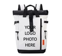 Logo Personalizzato Zaino Impermeabile per Computer Borsa Da Viaggio Di Grande Capacità Personalità Personalizzazione Zaino Scuola Fai Da Te Foto Color3,50 * 28 * 15cm