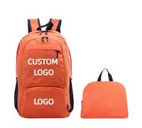 Logo Personalizzato Zaino Impermeabile Zaino Leggero e Pieghevole Personalità Personalizzazione Pacchetto Escursionismo Viaggio All'aperto Color3,14 inches