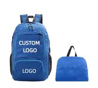 Logo Personalizzato Zaino Impermeabile Zaino Leggero e Pieghevole Personalità Personalizzazione Pacchetto Escursionismo Viaggio All'aperto Color1,14 inches