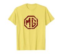 Logo Piccolo British Motor MG Maglietta, Uomo, Limone, L
