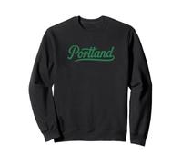Logo Portland Script - Retro City Pride Vibe Felpa