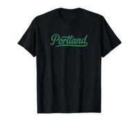 Logo Portland Script - Retro City Pride Vibe Maglietta
