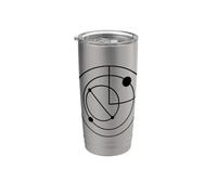 Logo Quantum Leap (nero) Bicchiere termico in acciaio inox doppia parete