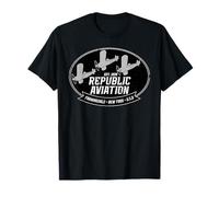 Logo Republic Aviation Vintage 1940 - P-47 Thunderbolt WWII Maglietta