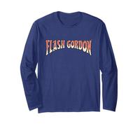 Logo retrò con Testo a Fumetti Flash Gordon Maglia a Manica