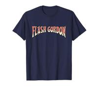 Logo retrò con Testo a Fumetti Flash Gordon Maglietta