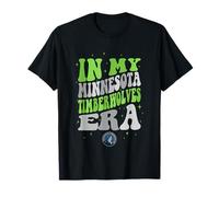 Logo Retro Wave NBA nella mia Era dei Minnesota Timberwolves Maglietta
