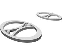 Logo Ricambio Burning Man per Toyota Previa Furgone Emblema Stampato 3D