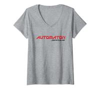 Logo rosso ufficiale dei Jamiroquai Automation Maglietta con Collo a V