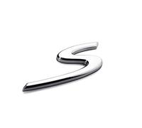 Logo S Della Porta Del Bagagliaio Per Porsche Cayenne Panamera 2009-2022, Baule Posteriore Con Stemma Del Portellone Posteriore Per Porsche 911 970 971 9YA (Argento-S)