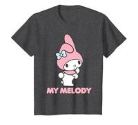 Logo Sanrio My Melody Maglietta, Bambini, Grigio Scuro, 4 Anni