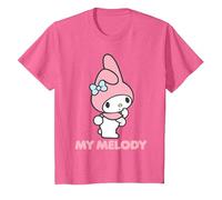 Logo Sanrio My Melody Maglietta, Bambini, Rosa mélange, 12 Anni