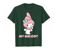 Logo Sanrio My Melody Maglietta, Uomo, Verde Foresta, L