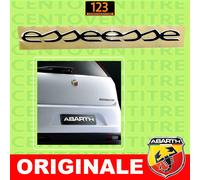 LOGO SCRITTA CROMATA ADESIVA ''ESSEESSE'' PER FIAT 500 ABARTH ORIGINALE