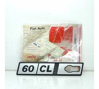 LOGO SIGLA MODELLO IN ALLUMINIO LATERALE SX FIAT RITMO "60 CL" ORIGINALE 4423746