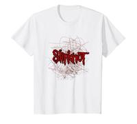 Logo Slipknot Scribble Star Maglietta, Bambini, Bianco, 10 Anni