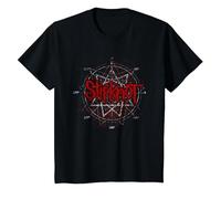 Logo Slipknot Scribble Star Maglietta, Bambini, Nero, 8 Anni