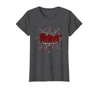 Logo Slipknot Scribble Star Maglietta, Donna, Grigio Scuro, XXL