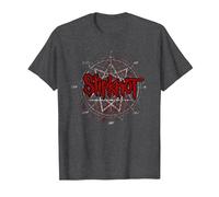 Logo Slipknot Scribble Star Maglietta, Uomo, Grigio Scuro, S