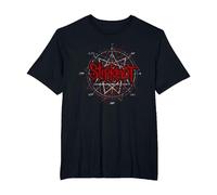 Logo Slipknot Scribble Star Maglietta, Uomo Taglie Grandi, Nero, 3X Tall